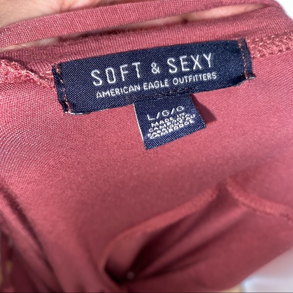 American Eagle bell sleeve babydoll top - Picture 4 of 5